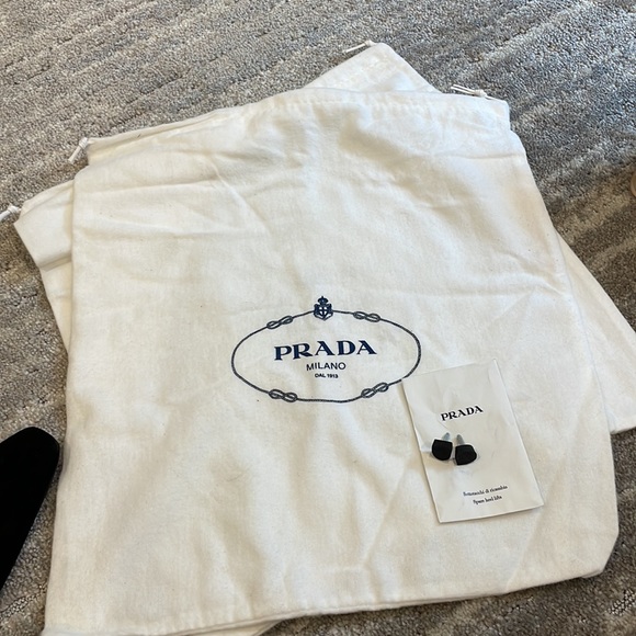 Prada black Suede Ankle boots with heel Booties vintage - Picture 17 of 17